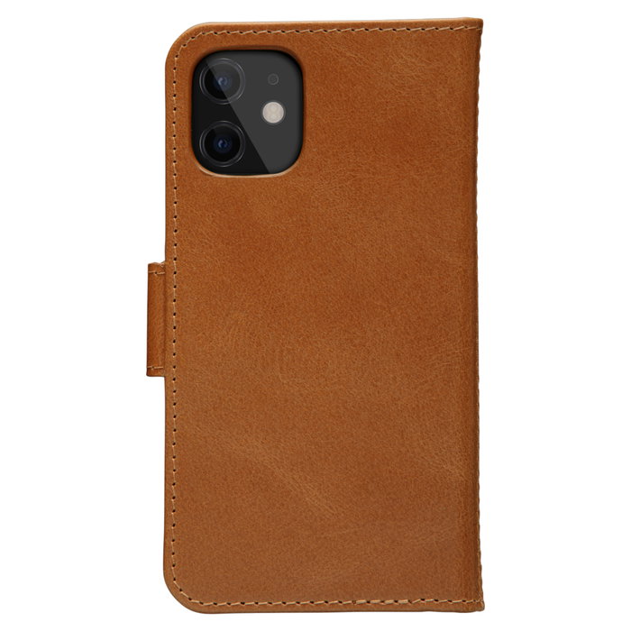 dbramante1928 Lynge Funda Cartera de Cuero para Apple iPhone 12 Mini - Color Bronceado