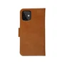 Dbramante1928 Lynge Funda Cuero Cartera para iPhone 12 Mini, Color Bronceado, Soporte de Sobremesa y Bolsillos para Tarjetas