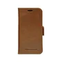 Dbramante1928 Lynge Funda Cuero Cartera para iPhone 12 Mini, Color Bronceado, Soporte de Sobremesa y Bolsillos para Tarjetas