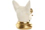 DKD Home Decor Figura de Resina Surtida de 3 Piezas, Blanco y Dorado