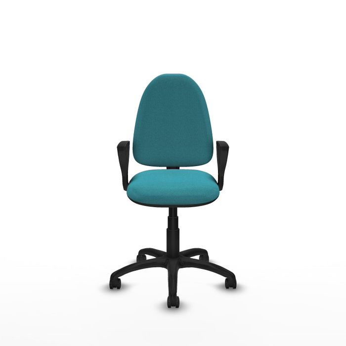 PIQUERAS Y CRESPO Silla de oficina Aýna Turquesa con brazos fijos PIQUERAS Y CRESPO Silla de oficina Aýna Turquesa con brazos fijos