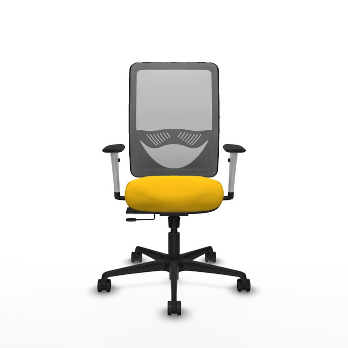 PIQUERAS Y CRESPO Silla de oficina Zulema con mecanismo Sincro/Traslack Amarillo/Gris PIQUERAS Y CRESPO Silla de oficina Zulema con mecanismo Sincro/Traslack Amarillo/Gris