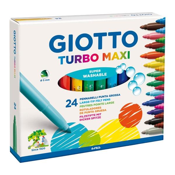 Giotto Turbo Maxi Estuche de 24 Rotuladores Multicolor Giotto Turbo Maxi Estuche de 24 Rotuladores Multicolor