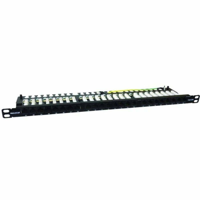 Phasak PU 4811 Patch Panel 24 Puertos Cat.6A Slim 0.5U Negro Phasak PU 4811 Patch Panel 24 Puertos Cat.6A Slim 0.5U Negro