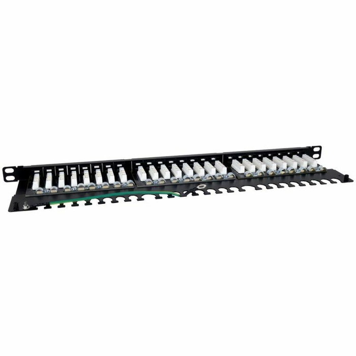 Phasak PU 4811 Patch Panel 24 Puertos Cat.6A Slim 0.5U Negro Phasak PU 4811 Patch Panel 24 Puertos Cat.6A Slim 0.5U Negro