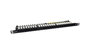 Phasak PU 4811 Patch Panel 24 Puertos Cat.6A Slim 0.5U Negro