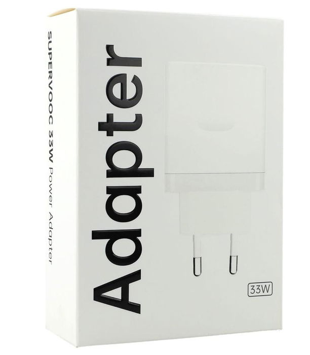 OPPO Cargador de Pared SUPERVOOC 33W Carga Rápida VOOC USB-A Blanco - VCB3HAEH