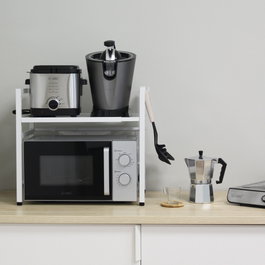 Holmios Estante organizador de cocina Blanco