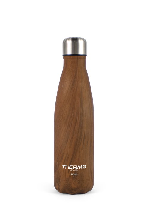 Inde Botella Termo Wood 500 ml Thermosport con Tapa de Roscas - 7x27 cm, 260 g (12 Unidades) Inde Botella Termo Wood 500 ml Thermosport con Tapa de Roscas - 7x27 cm, 260 g (12 Unidades)