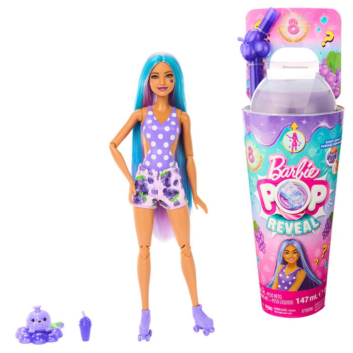 Barbie Muñeca Pop! Reveal Serie Frutas Uvas Hnw44 Mattel +3 Años Barbie Muñeca Pop! Reveal Serie Frutas Uvas Hnw44 Mattel +3 Años