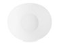 Vivalto Bol Opal Blanco Mediano 23 cm - Cuenco de Vidrio 22.5x21x9 cm para Presentación (Set de 24)