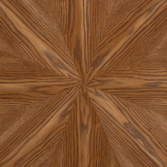 Mesa Comedor Natural-Negro Dm-Metal 100 X 100 X 76 cm