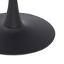Mesa Comedor Natural-Negro Dm-Metal 100 X 100 X 76 cm