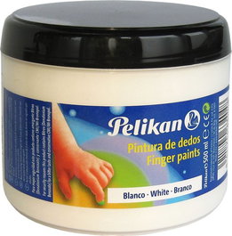 Pintura De Dedos Pelikan 500 Ml (Bote) Nº4 Blanco