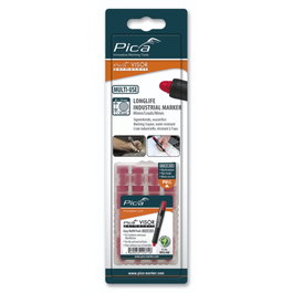 Pica Repuestos de tiza para Pica VISOR permanent, Rojo