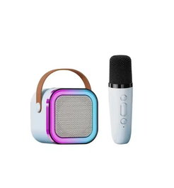 DUNLOP Altavoz Mini Karaoke 5W con Microfono y Luces RGB