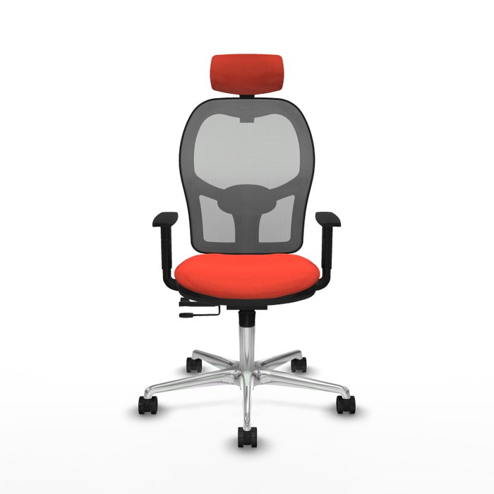 PIQUERAS Y CRESPO Silla de oficina Jorquera Naranja y Gris