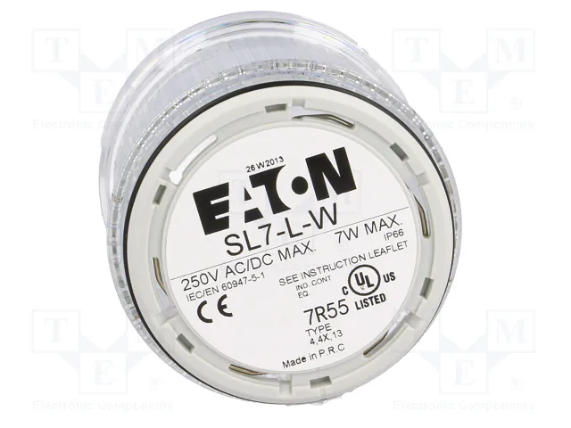 EATON ELECTRIC SL7-L-W Señalizador Luminoso Blanco IP66 EATON ELECTRIC SL7-L-W Señalizador Luminoso Blanco IP66