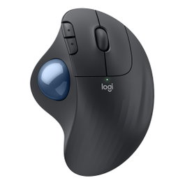 Logitech Ergo M575S Ratón Trackball Inalámbrico Grafito y Azul