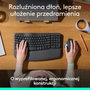 Logitech ERGO M575S Trackball Inalámbrico Ergonómico, Grafito y Azul