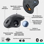 Logitech ERGO M575S Trackball Inalámbrico Ergonómico, Grafito y Azul