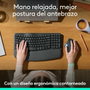 Logitech Ergo M575S Ratón Trackball Inalámbrico Grafito y Azul