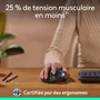 Logitech ERGO M575S Trackball Inalámbrico Ergonómico, Grafito y Azul