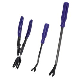 Workpro Kit de 3 Herramientas Saca Grapas y Remaches para Automóvil - 2 Palancas de 225/310mm y Alicates 2en1 de 230mm