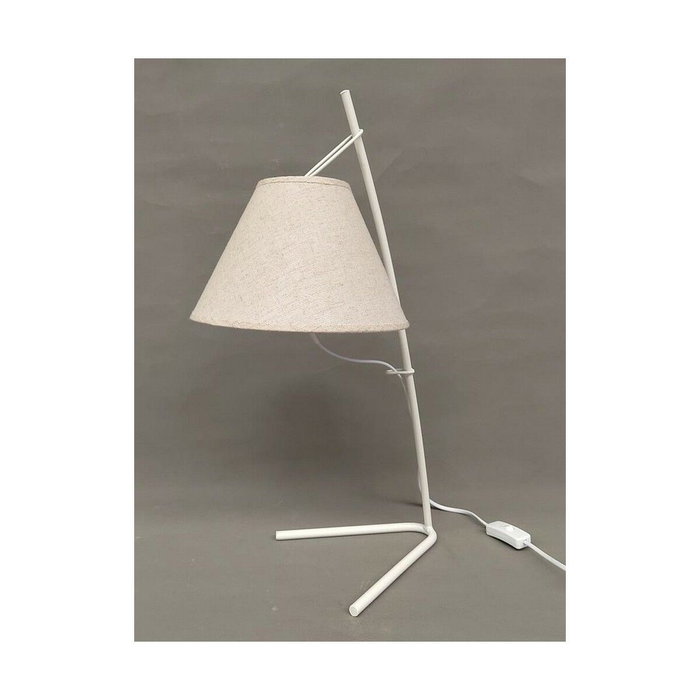 DKD Home Decor Lámpara de Sobremesa Metal y Lino, Surtido de 2 Unidades