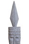 DKD Home Decor Figura Suar Hierro Máscara Tribal 27x40x200 cm