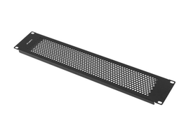 Lanberg AK-1412-B Panel ciego perforado 2U negro para rack de 19 pulgadas