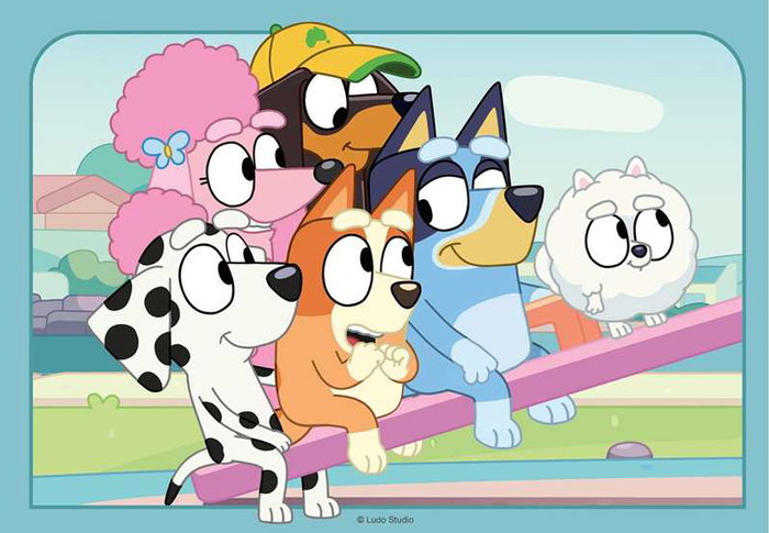 Ravensburger Puzzle 2x12 Piezas Bluey - Juego Multilingüe (Alemán, Inglés, Francés, Español, Italiano, Neerlandés) - Recomendado +3 Años