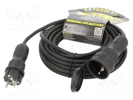KEL Prolongador de alimentación H05RR-F 3G1,5mm2 10m negro