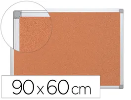 Q-connect Pizarra Corcho Marco Aluminio 90x60 cm