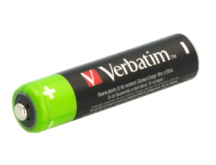 Verbatim Baterías Recargables AAA HR03 950mAh 1,2V NiMH Pack de 4 Verbatim Baterías Recargables AAA HR03 950mAh 1,2V NiMH Pack de 4