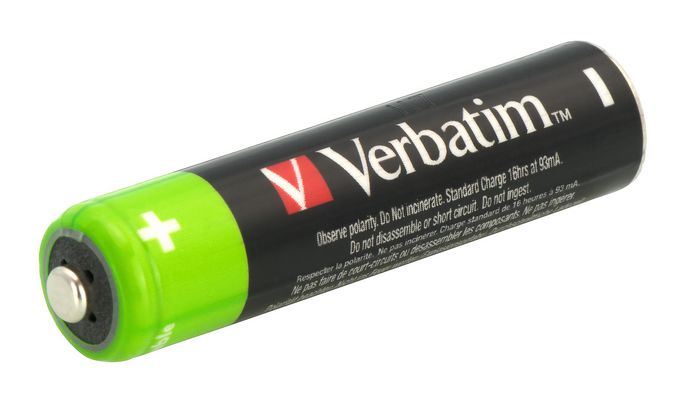 Verbatim Pilas Recargables AAA Premium HR03 950mAh 1.2V NiMH
