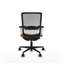 PIQUERAS Y CRESPO Silla de oficina Haches Naranja y Blanco