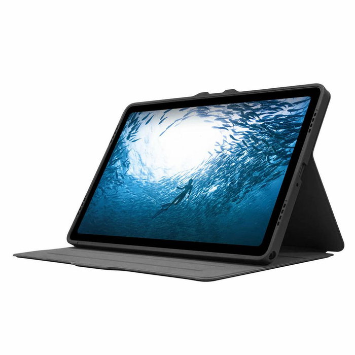 Targus Funda Click-In para Samsung Galaxy Tab A9+, Funda con Tapa Protectora Ajustable Militar MIL-STD-810G, Base y Soporte para Bolígrafo, Negro