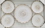 DKD Home Decor Set de 5 Piezas de Decoración de Pared Decape Blanco y Dorado