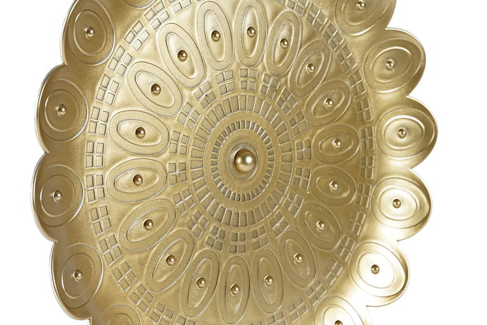 DKD Home Decor Set de 5 Piezas de Decoración de Pared Decape Blanco y Dorado