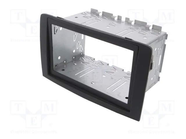 PER.PIC. Bastidor de montaje de radio 2 DIN para Fiat e Lancia, Gris