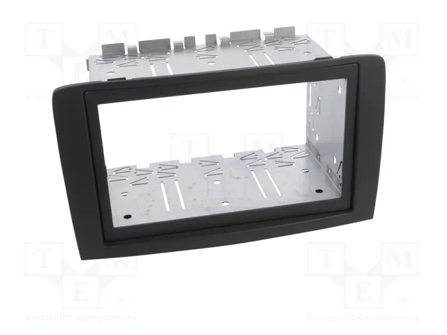 PER.PIC. Bastidor de montaje de radio 2 DIN para Fiat e Lancia, Gris