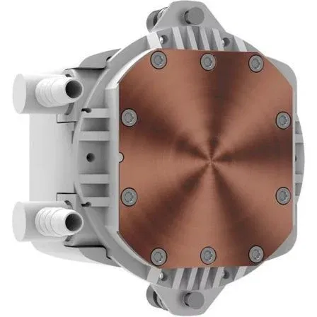 Hiditec Sistema de Refrigeración Líquida LQ240 Blanco con 2 Ventiladores ARGB, Base de Cobre y Alta Compatibilidad Intel/AMD