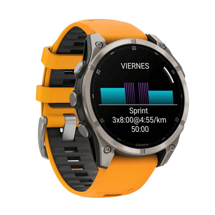 Garmin Fenix 8 Sapphire 010-02905-11 Reloj Deportivo GPS, Color Gris/Naranja, Talla L Garmin Fenix 8 Sapphire 010-02905-11 Reloj Deportivo GPS, Color Gris/Naranja, Talla L