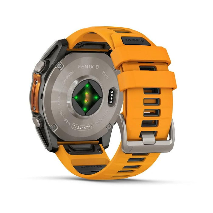 Garmin Fenix 8 Sapphire 010-02905-11 Reloj Deportivo GPS, Color Gris/Naranja, Talla L Garmin Fenix 8 Sapphire 010-02905-11 Reloj Deportivo GPS, Color Gris/Naranja, Talla L