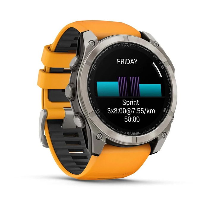 Garmin Fenix 8 Sapphire 010-02905-11 Reloj Deportivo GPS, Color Gris/Naranja, Talla L Garmin Fenix 8 Sapphire 010-02905-11 Reloj Deportivo GPS, Color Gris/Naranja, Talla L