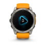 Garmin Fenix 8 Sapphire 010-02905-11 Reloj Deportivo GPS, Color Gris/Naranja, Talla L