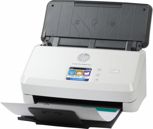 HP Escáner Scanjet Pro N4000 snw1 6FW08A alimentado con hojas, 50 hojas AAD, 600 x 600 DPI