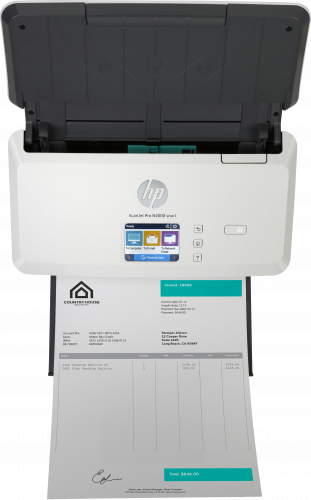 HP Escáner Scanjet Pro N4000 snw1 6FW08A alimentado con hojas, 50 hojas AAD, 600 x 600 DPI
