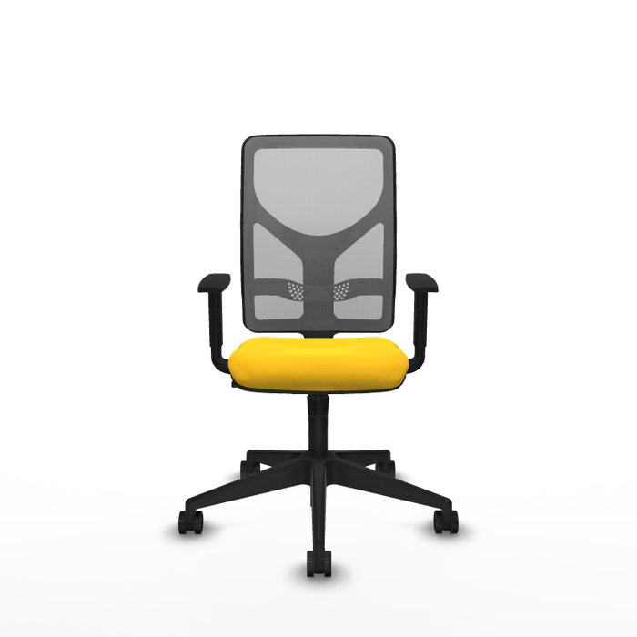 PIQUERAS Y CRESPO Silla de oficina Motilla con mecanismo Sincro, Amarillo y Gris PIQUERAS Y CRESPO Silla de oficina Motilla con mecanismo Sincro, Amarillo y Gris